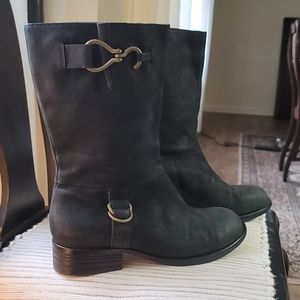 COLE HANN BOOTS 9.5 oiled suede